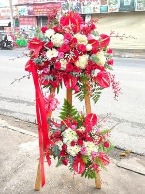 kệ khai trương chúc mừng luôn nhiệt huyết