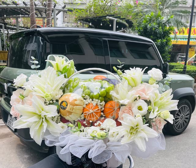 Giỏ trái cây viếng, đám giỗ sang trọng
